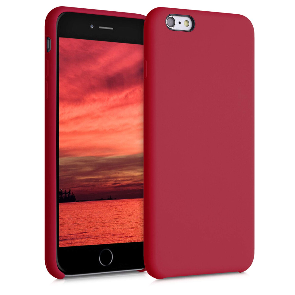 Kwmobile Case Compatible With Apple Iphone 6 Plus / 6S Plus Case - Tpu Silicone Phone Cover With Soft Finish - Classic Red 4063004253878