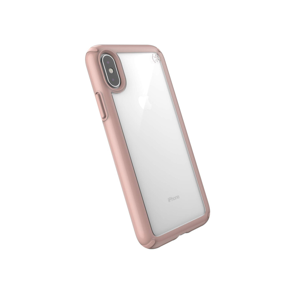 Speck Products Presidio Show iPhone Xs/iPhone X Case  Clear/Rose Gold