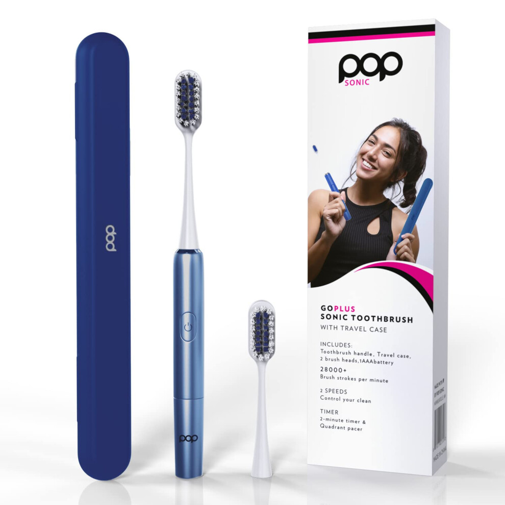 Go Plus Sonic Toothbrushes for Adults w/Electric Toothbrush Case - Ele