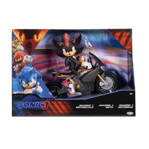 Sonic The Hedgehog Sonic The Hedgehog 3 5" Shadow Action Figure With Motorcycle