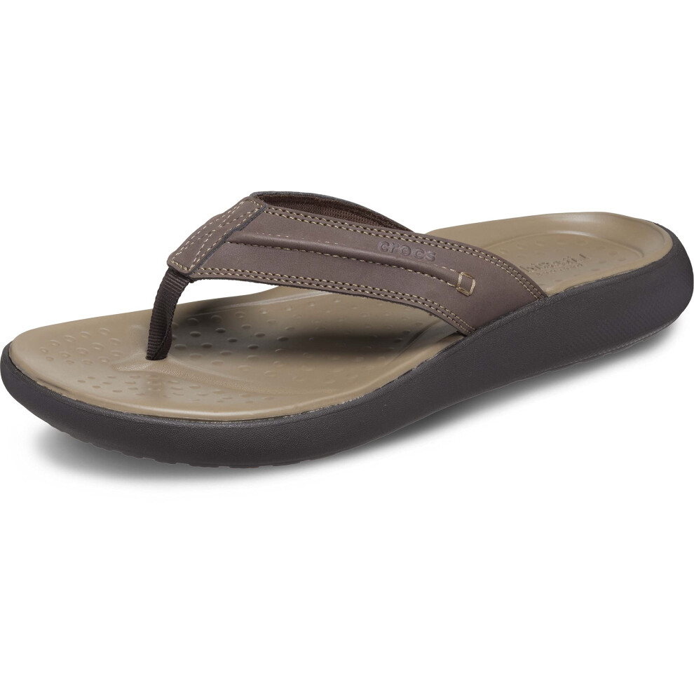 Crocs Men's Yukon Vista Ii Flip Flops  Espresso  8