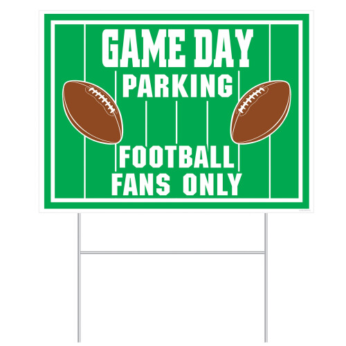 Plastik Spieltag Parkplatz Yard Sign