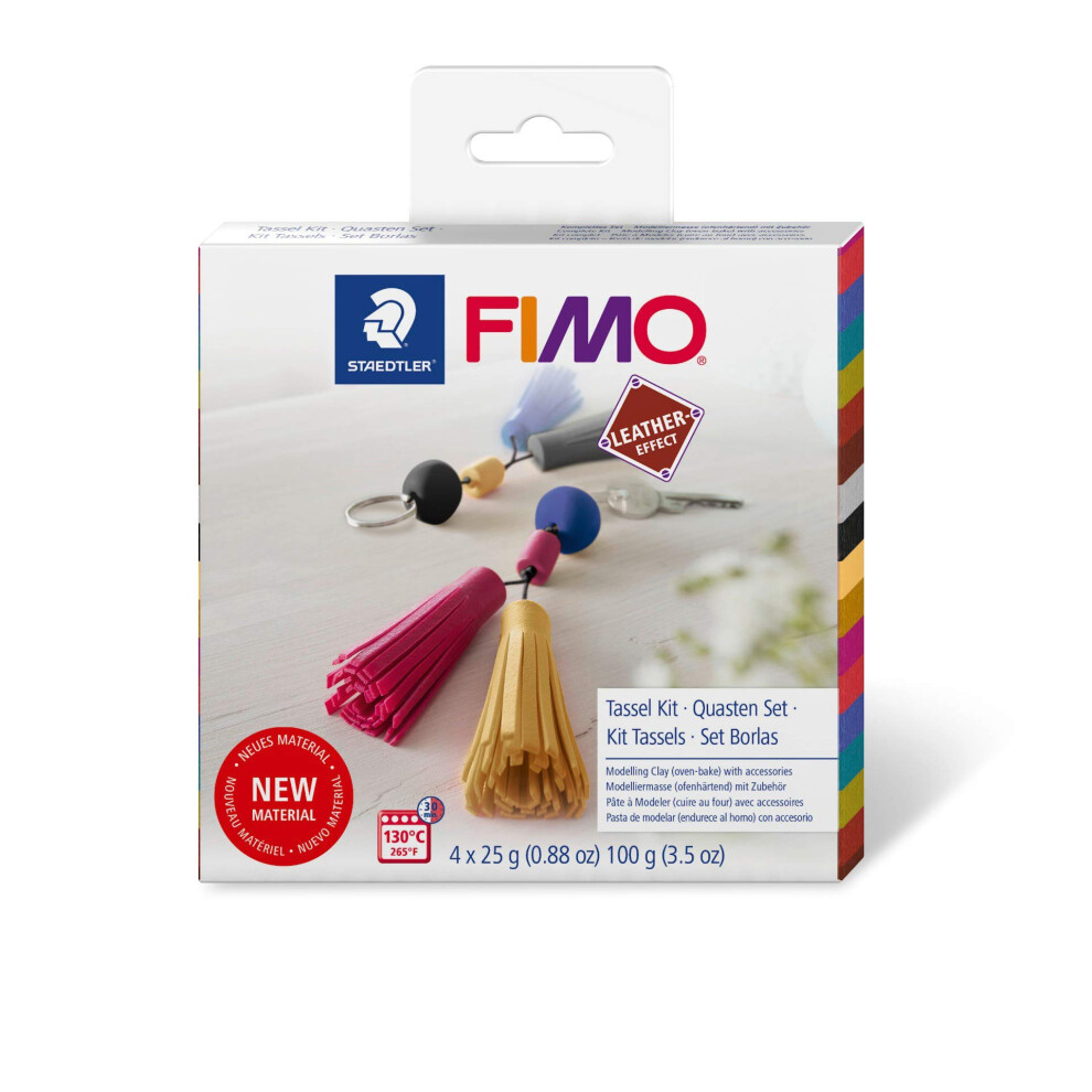 STAEDTLER FIMO Leather-Effect Modelling Clay DIY Set Tassels