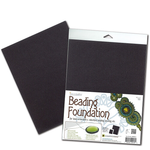 The Beadsmith Βασική Ύλη - 8.5 x 11 ίντσες - Μαύρο Ύφασμα - 1 Φύλλο - Κατασκευασμένο στις ΗΠΑ