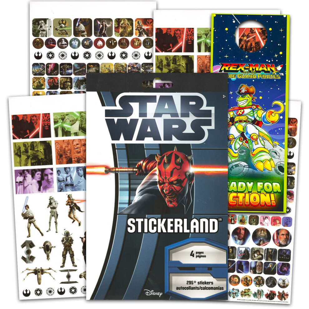 Star Wars Stickers - 4 Sheets of Star Wars Decorative Reward Stickers