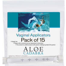 Aloe Cadabra engangs vaginale applikatorer Pakke med 15