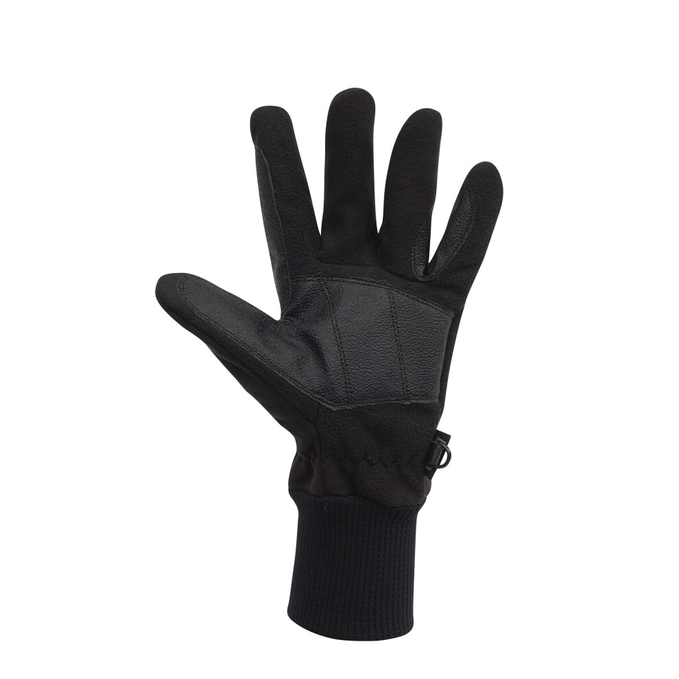 Dublin Everyday Showerproof Polar Fleece Riding Gloves  Black  Medium/