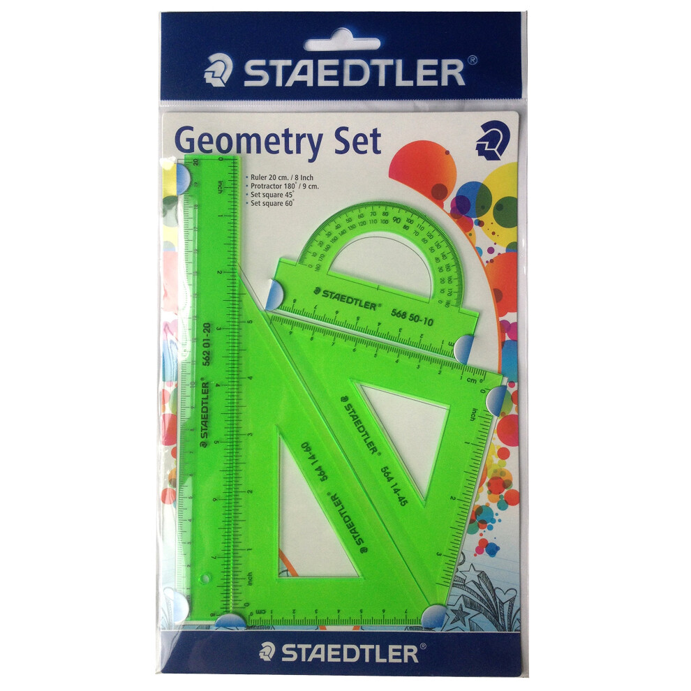 Staedtler Ruler Combo 4 Pieces Drawing Set (Green)