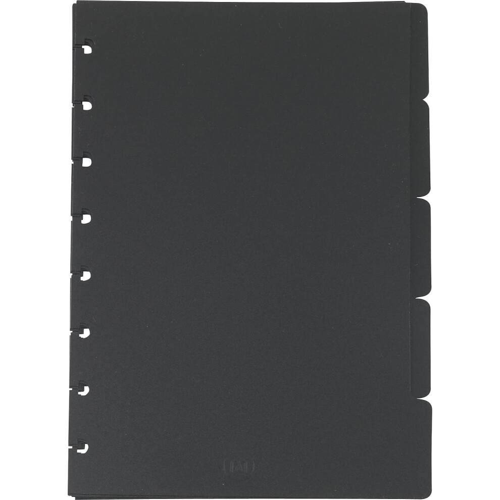 Staples 321298 Arc System Tab Dividers Black 5-5/6-Inch x 8-1/2-Inch