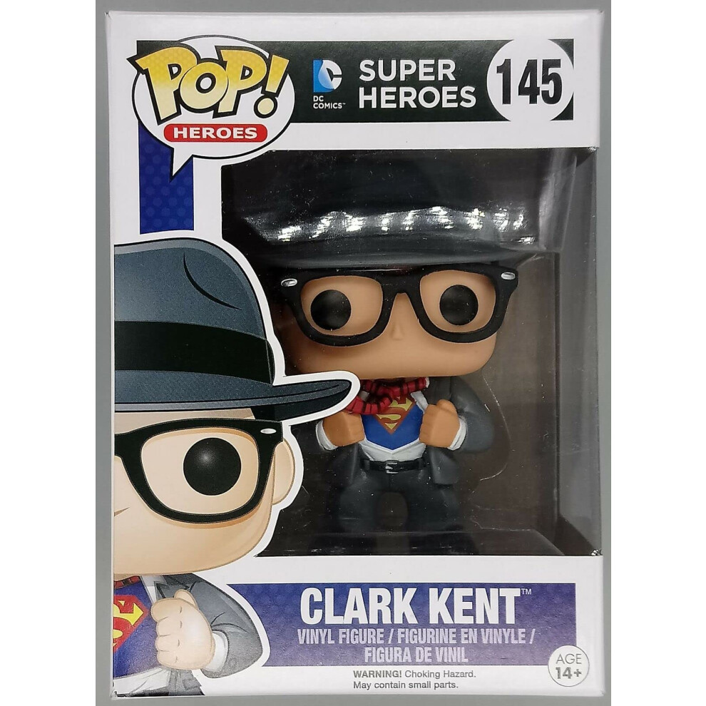 Funko Pop Heroes: Clark Kent Collectible Figure  Multicolor