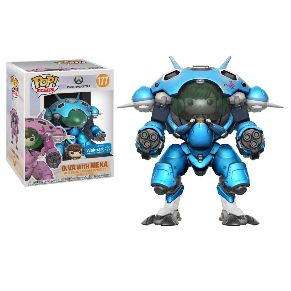 Funko Pop Games: Overwatch D.Va with Meka (Blueberry) 6-inch Exclusive