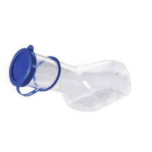 Male Urinal Bottle 1L Portable Travel Toilet - Secure Cap