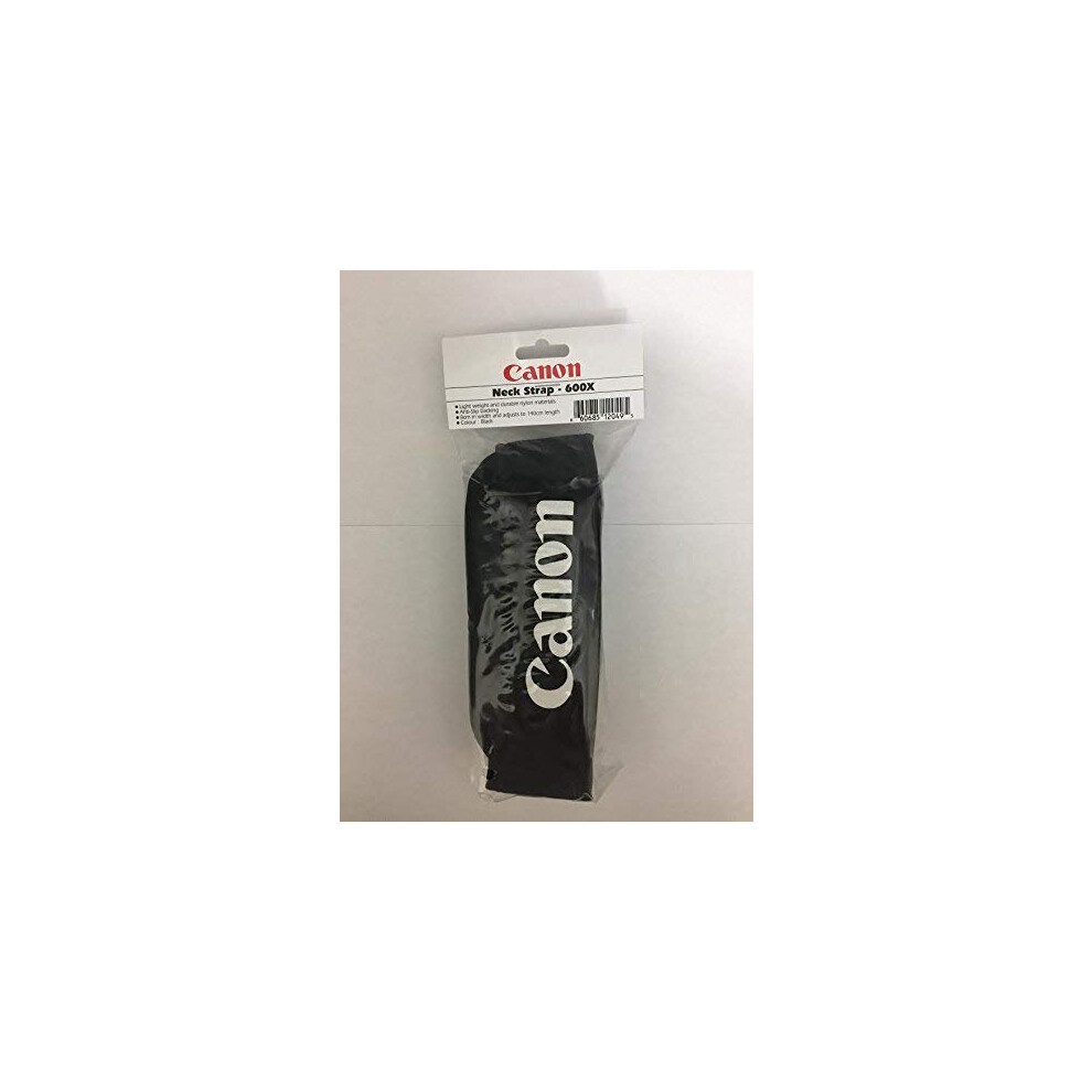 Canon 600X Light Weight Wide Padded Neck Strap Black