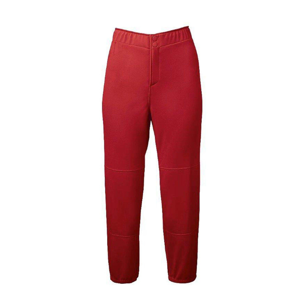 Mizuno Girls Unbelted Padded Pant (Medium  Red)