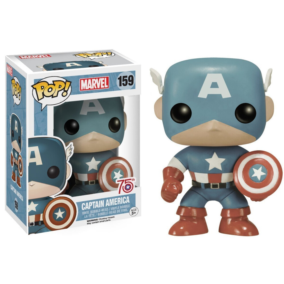 Funko POP Marvel: Captain America Sepia Tone 75th Anniversary Action F