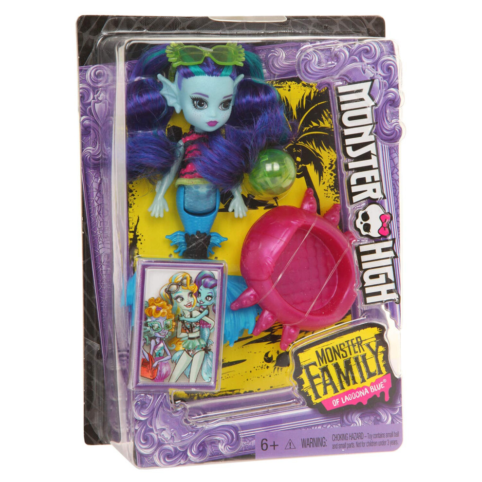 MONSTER HIGH MONSTER FAMILY EBBIE BLUEDOLL