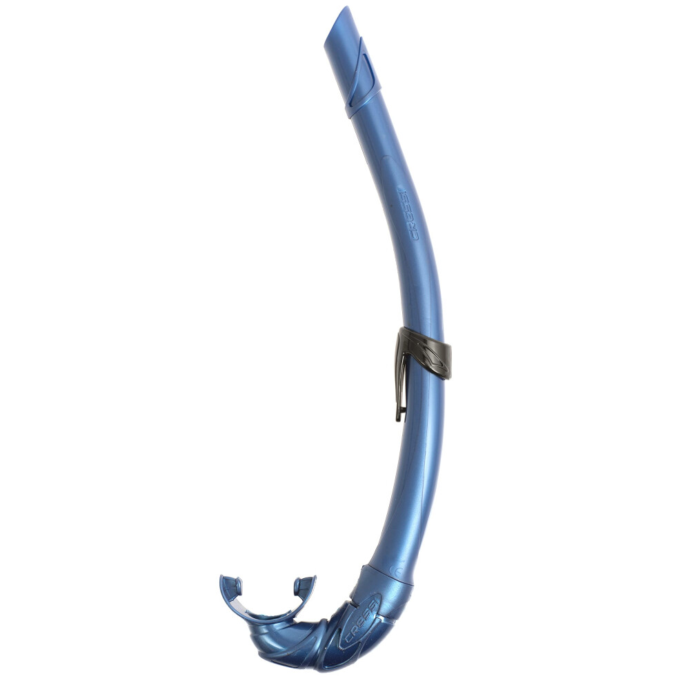 Cressi Corsica Premium Ultra Flexible Snorkel (Made in Italy) (Blue Ne