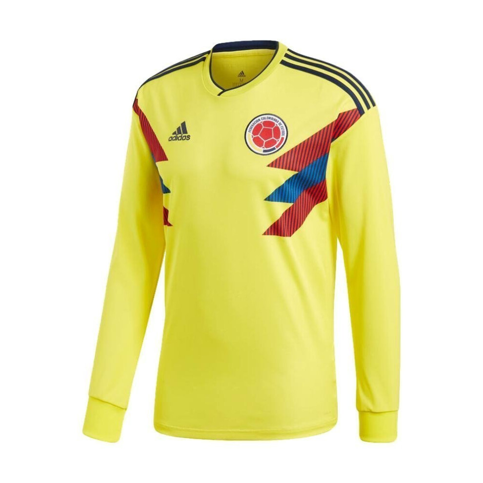 Adidas Colombia Home Replica Jersey World Cup Russia 2018 [Long Sleeve