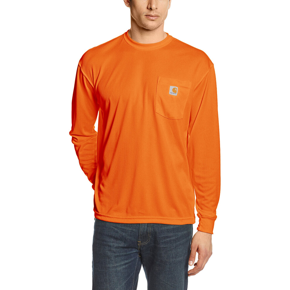 Carhartt mens High Visibility Force Color Enhanced Long Sleeve T-shirt