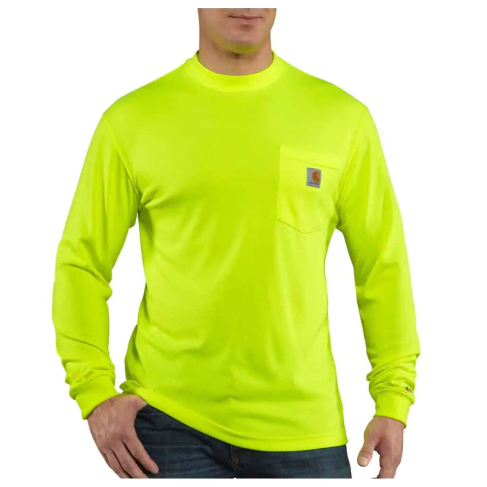 Carhartt mens High Visibility Force Color Enhanced Long Sleeve T-shirt