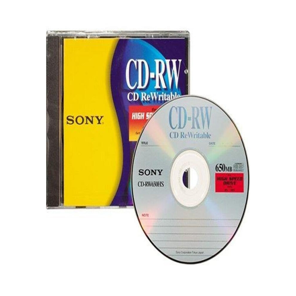 Sony CD-RW High Speed Rewritable Disc (One-Pack)