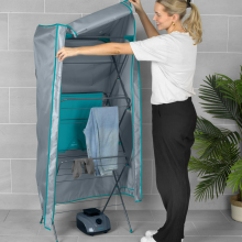 Beldray Pod System Convert Heated Clothes, Hot Air Circulation Compatible with Most 3 Tier Airers (65 x 55 x 145cm), Fast Drying, Low Run Costs,