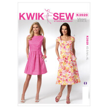 Kwik Sew K3929 Misses Kjoler Sym?nster St?rrelse XS-S-M-L-XL