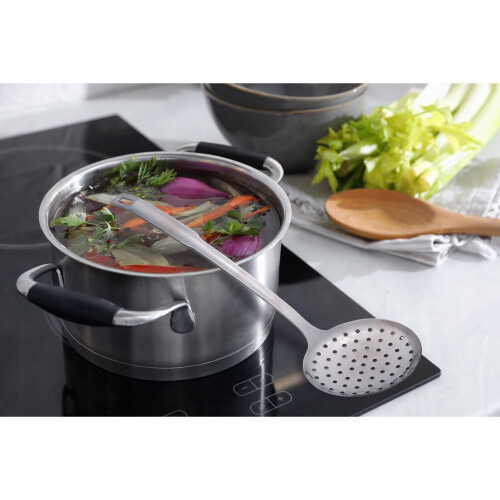 Espumadera Perforada HIC Kitchen Essential con Mango Largo, Acero Inoxidable 18/8, 12.5 Pulgadas 2