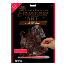 Royal & Langnickel Copper Foil Engraving Art Kit 8 """" X10 """"-Kitten & valp Multicolor