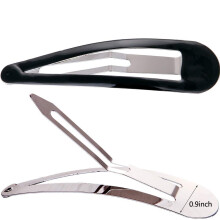 LONEEDY Set van 10 Grote Metalen Stovende Verf Haarclips, 3,5 inch Lange Antislip Clips Voor Vrouwen en Meisjes (Zwart)