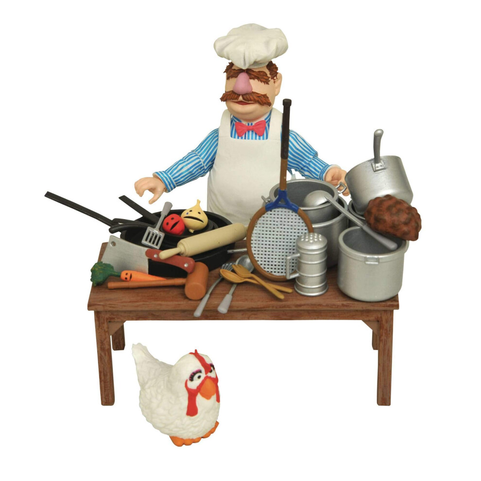 DIAMOND SELECT TOYS The Muppets: Swedish Chef Deluxe Figure Set Multi-