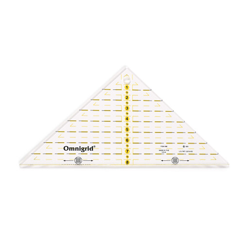 Omnigrid 8" Δεξιά, Ράσπα Τετραγώνου, Τετράγωνα μέχρι 8", Διαφανής 2