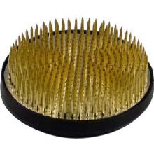 JapanBargain 2299 bloemkikker Japanse Kenzan voor Ikebana vaas bloemstukken messing bloemschikken pin naald houder gemaakt in Japan 4-1/8"" diameter