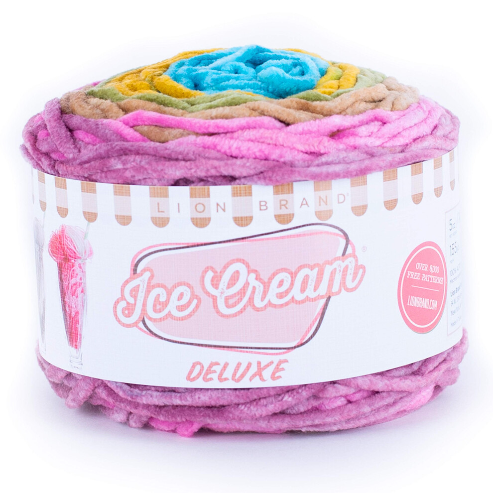 Lion Brand Yarn Ice Cream Deluxe yarn  JUNO