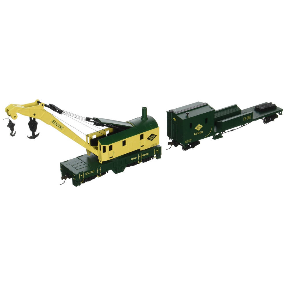 Bachmann Trains - 250-Ton Steam Crane & Boom Tender - READING -HO Scal