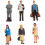 BACHMANN Bachmann Trains Scenescapes Standing Platform Passengers Miniature Fig 1