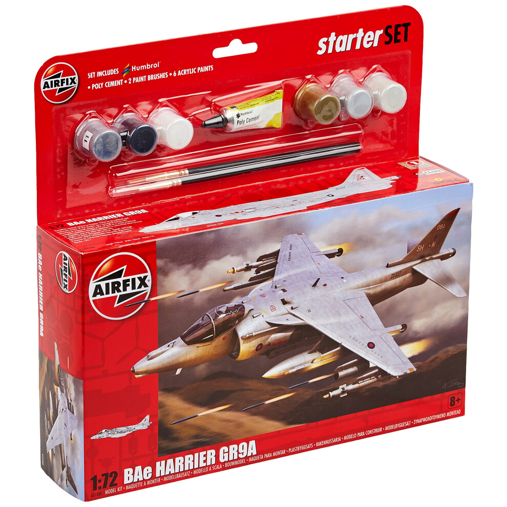 Airfix 1:72 Bae Harrier GR9 Gift Set  Navy