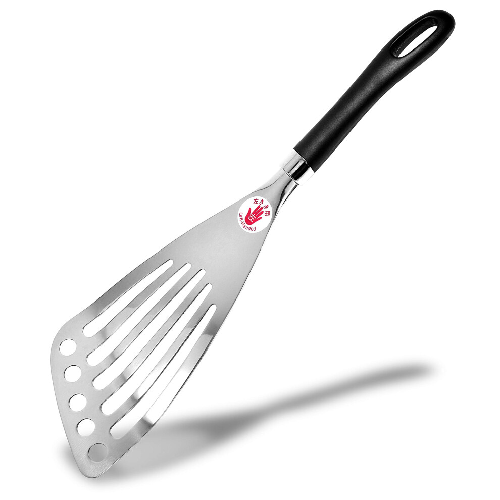 Seki Japan Left Handed Spatula Stainless Steel Egg Spatula Fish Spatul