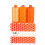 Aurifil Thread CB TuscanyOrang Asorted Appelsiinit 3kpl 1