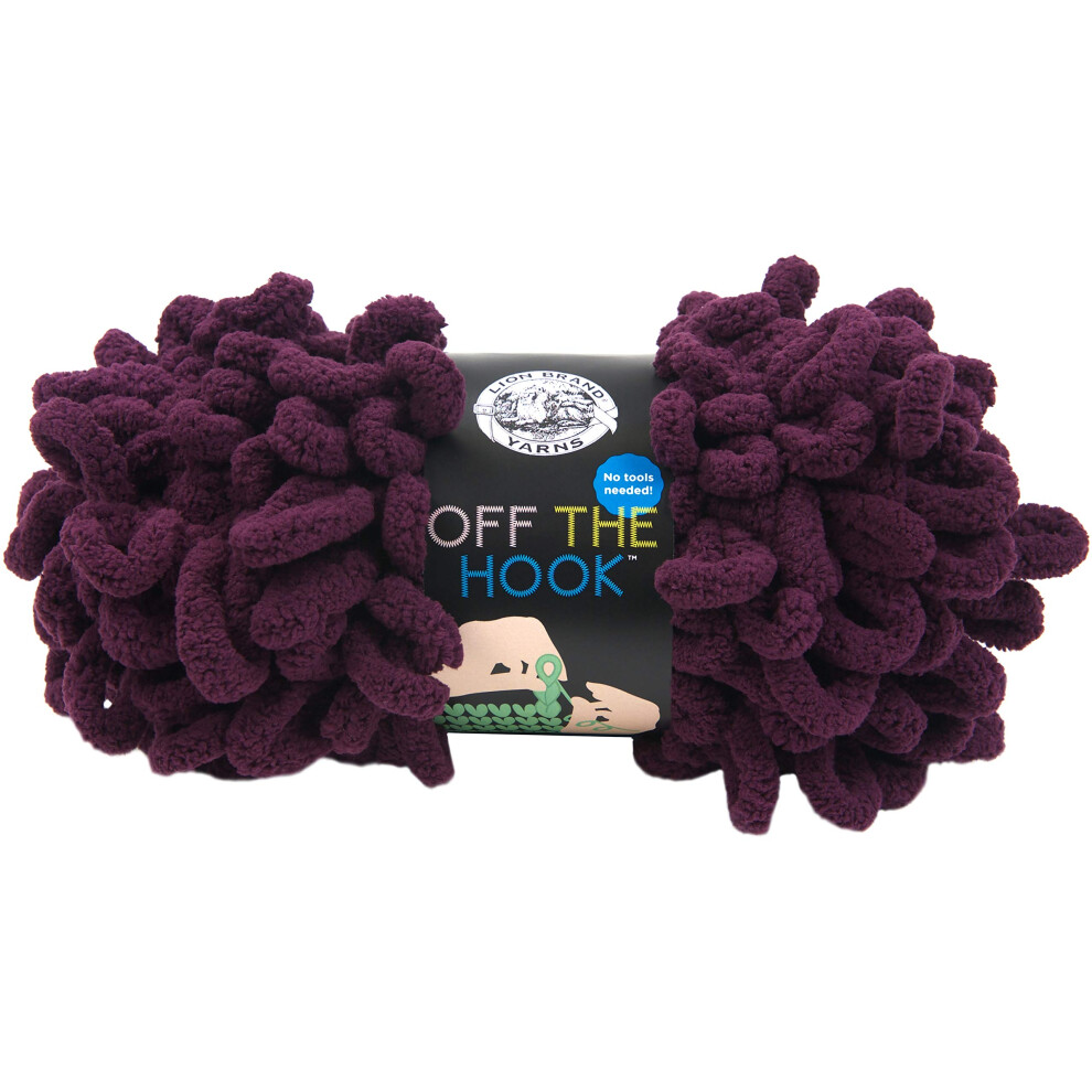 LION BRAND YARN COMPANY YARN OFF THE HOOK SANGRIA