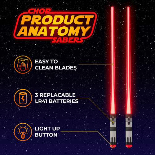 Lightsaber Chopsticks Star Wars Light Up - LED Glowing Light Saber Cho 2