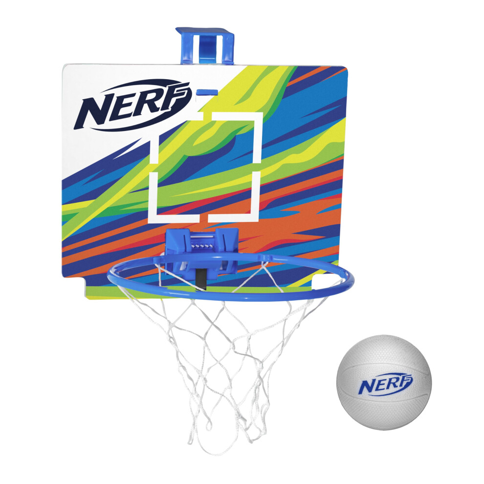 NERF Mini Over the Door Basketball Hoop - Nerfoop Indoor Basketball Ho