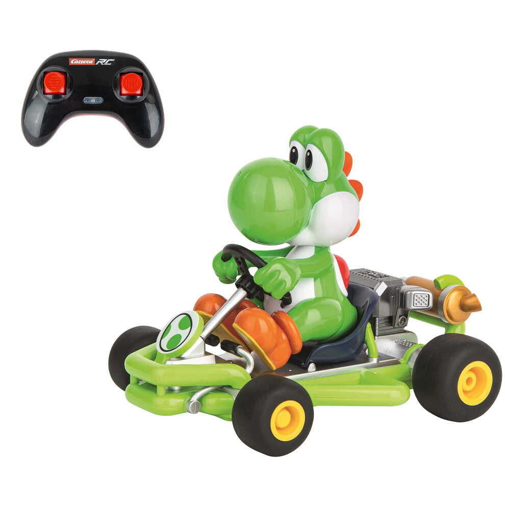 Carrera 200988 RC Official Licensed Mario Kart Pipe Kart Yoshi 1:18 Sc