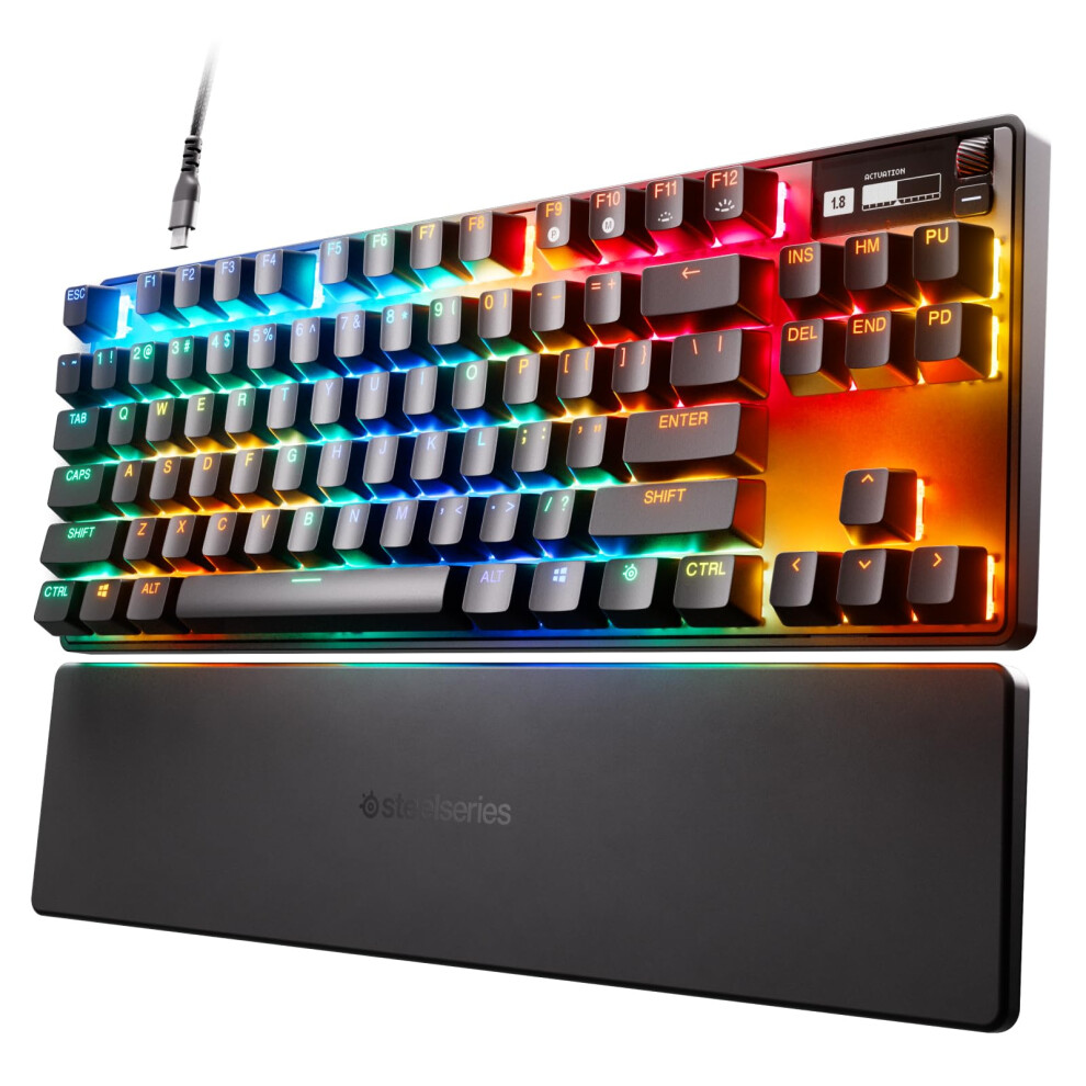 SteelSeries Apex Pro TKL HyperMagnetic Gaming Keyboard - Adjustable Ac