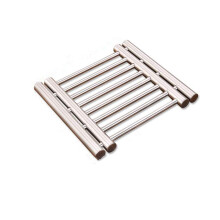 Leoyoubei Trivet Métal Réglable 8x9 de 23 à 38 cm Repose-cuillère et Tapis de Cuisine