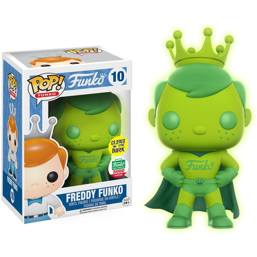 POP: Green Gamma Glow Superhero Freddy Funko