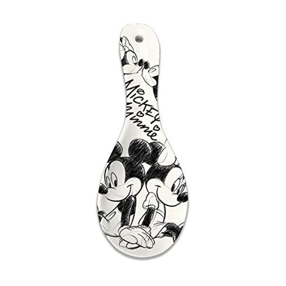 Disney Mickey and Minnie Mouse Sketch Ceramic Spoon Rest  9 Inches