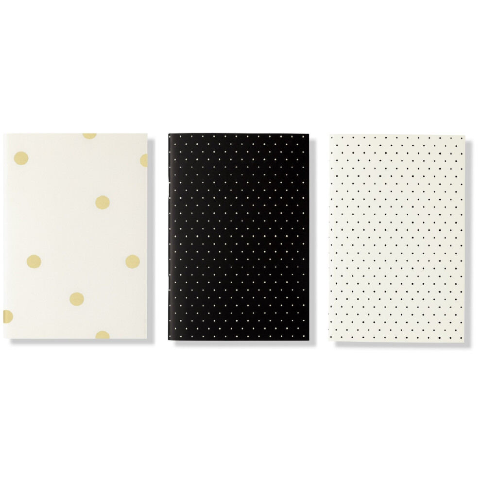 Kate Spade New York Soft Cover Triple Notebook Set  3-Pack Lined Trave