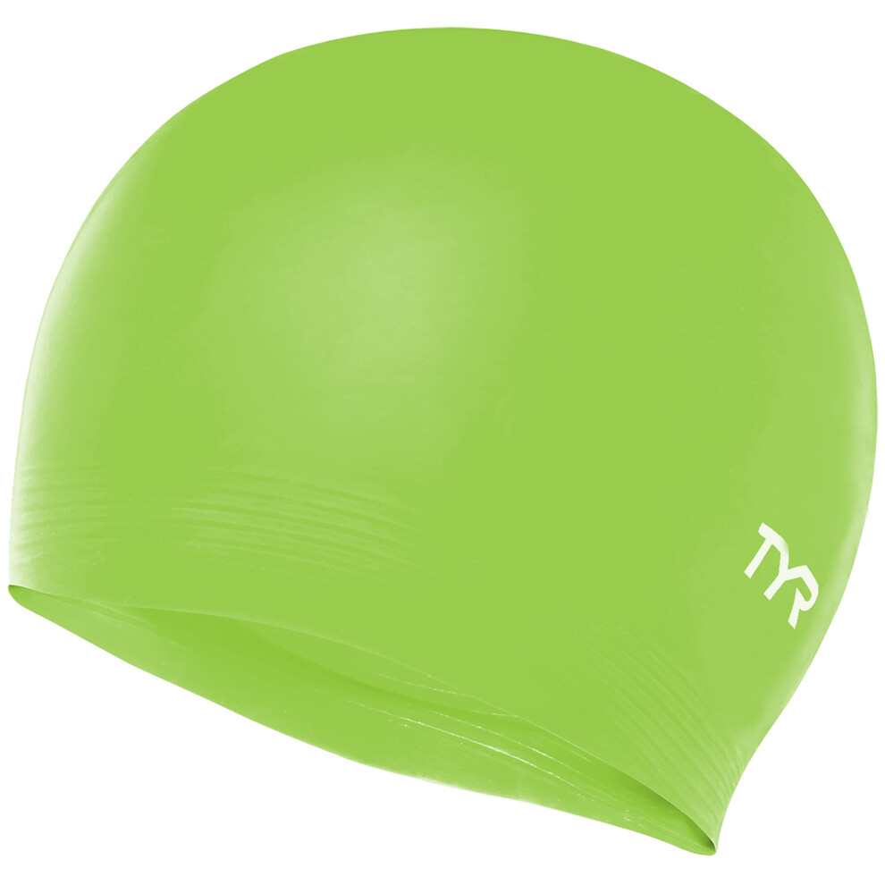 TYR Latex Swim Cap  Florescent Green