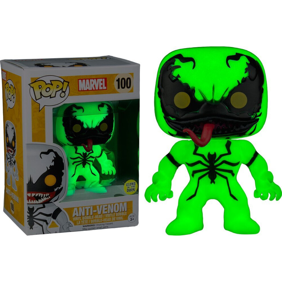 Funko POP! Marvel Anti-Venom Glow in the Dark Exclusive #100 GITD